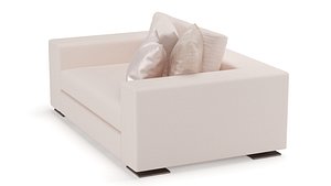 3D Rosewood Love Seat
