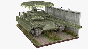 3D T-80BVM model