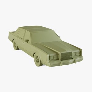 3D Lincoln Town Car 1989