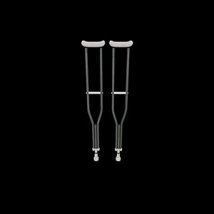 3D Crutch 3D model model