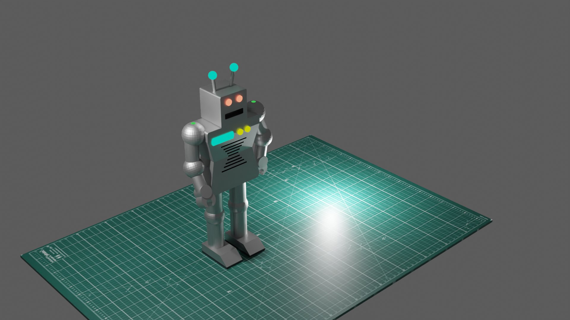 3D Low Poly Robot Box Model - TurboSquid 1857874