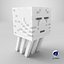Minecraft Ghast Rigged 3D-Modell, spielfertig in 4K PBR
