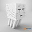 Minecraft Ghast Rigged 3D-Modell, spielfertig in 4K PBR