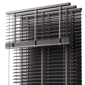 3D model Wooden Blinds Set 38