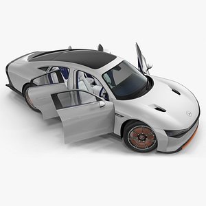 3D Mercedes Benz VISION EQXX Lights OFF Rigged for Cinema 4D
