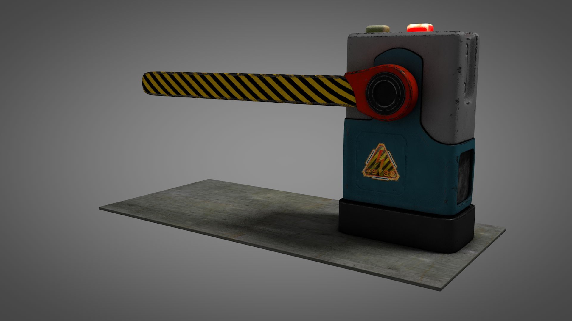 3D Barrier Gate Limit Model - TurboSquid 1539504