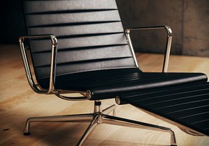 3d vitra aluminium chair model