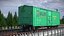 Cushioned Box Freight Wagon Green