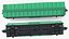 Cushioned Box Freight Wagon Green