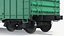 Cushioned Box Freight Wagon Green