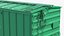 Cushioned Box Freight Wagon Green