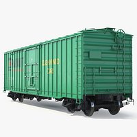 Cushioned Box Freight Wagon Green