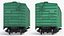 Cushioned Box Freight Wagon Green