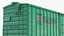 Cushioned Box Freight Wagon Green