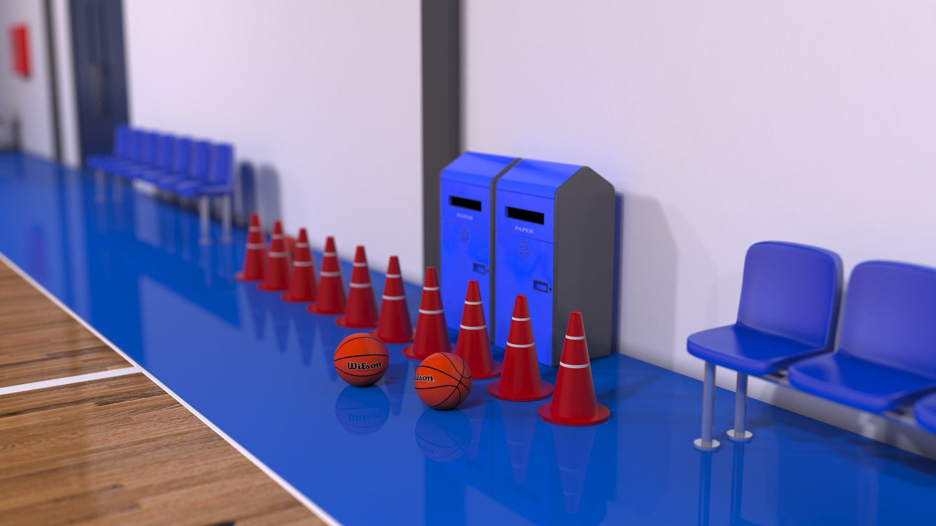 Basketball Court Locker Room 3D Model TurboSquid 2021509