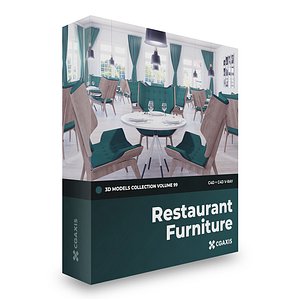 3D restaurant furniture model