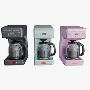 3D Retro Coffee Makers model