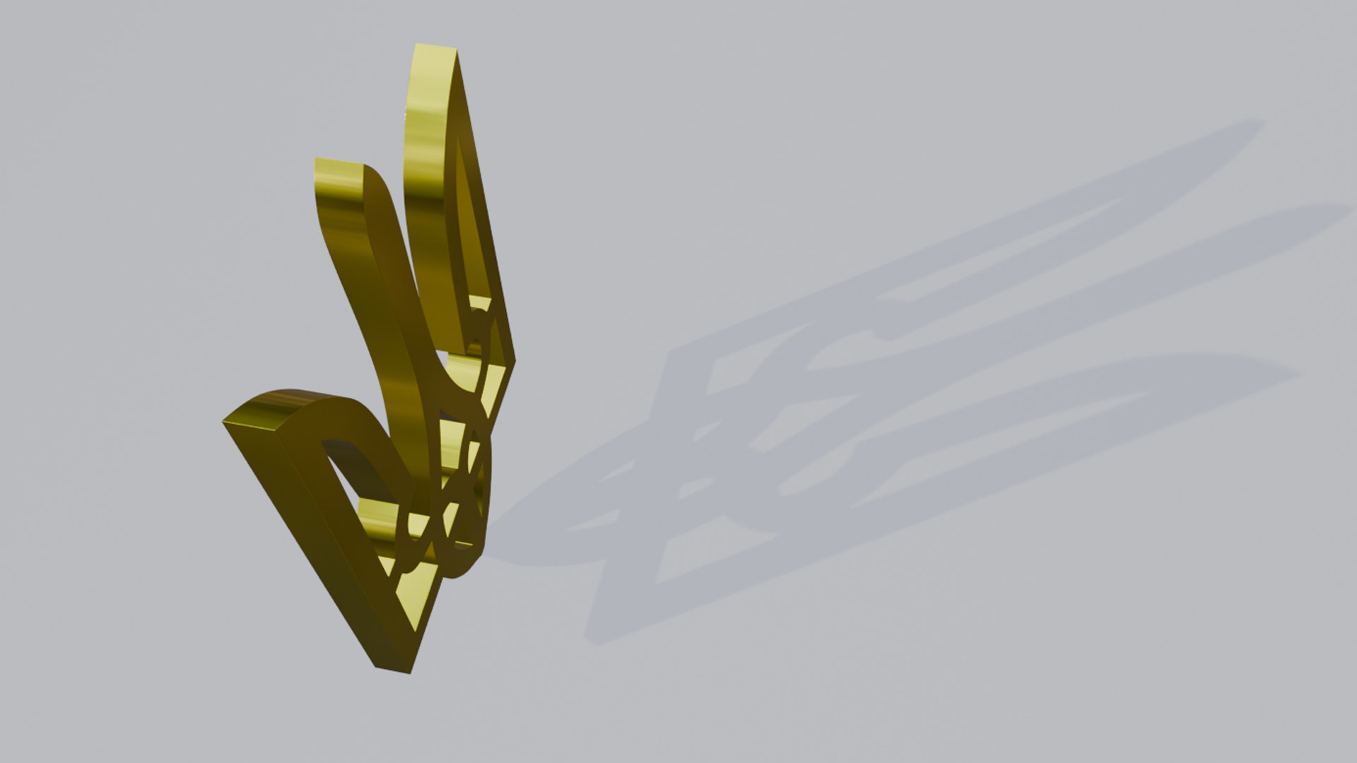 3D Model Ukrainian Trident Tryzub - TurboSquid 2395019