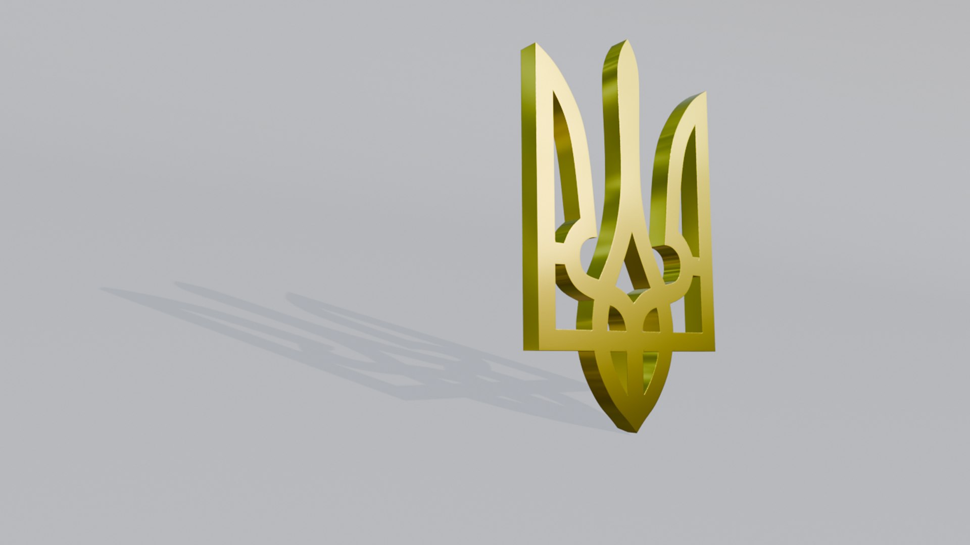 3D Model Ukrainian Trident Tryzub - TurboSquid 2395019