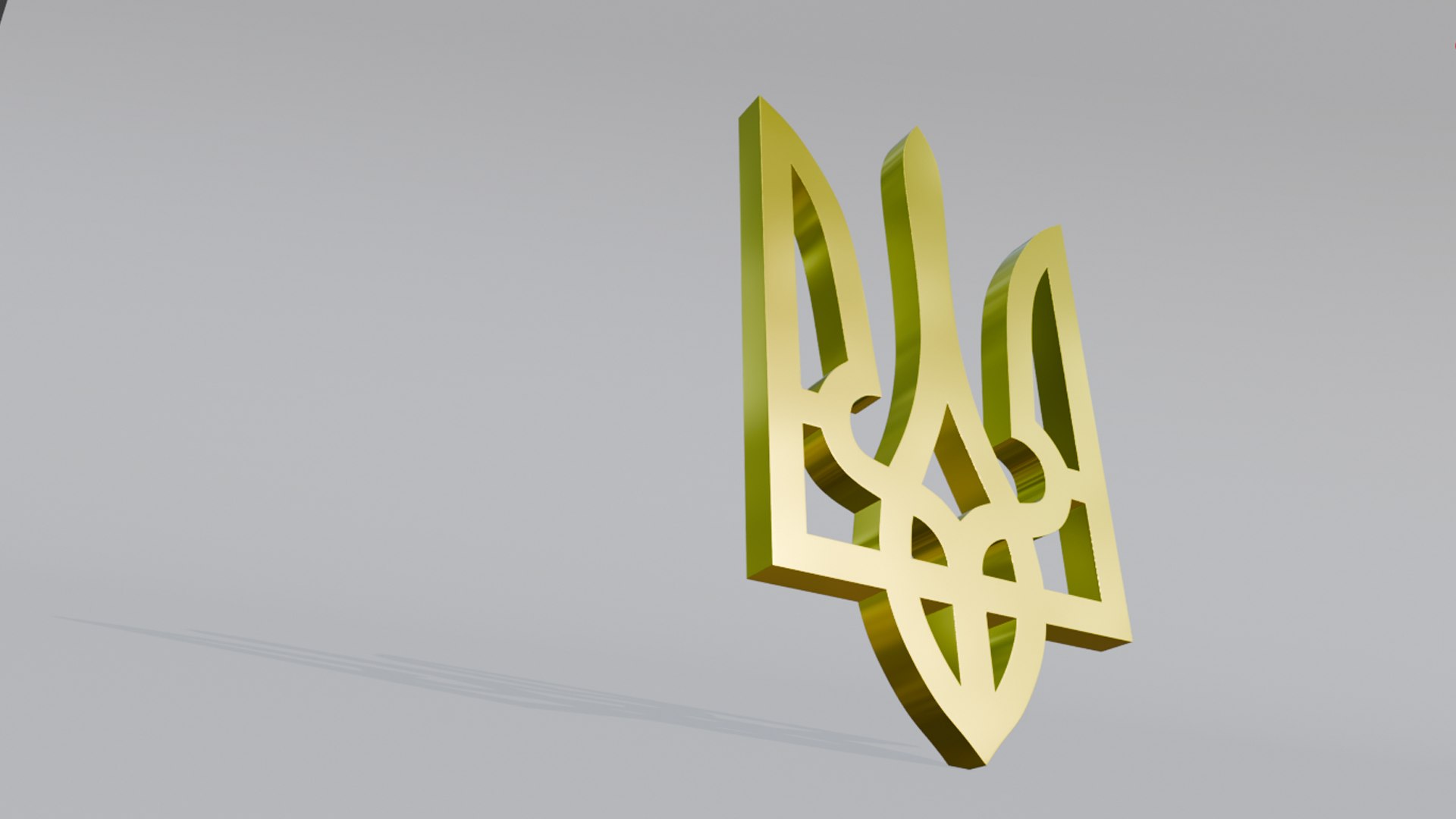 3D Model Ukrainian Trident Tryzub - TurboSquid 2395019
