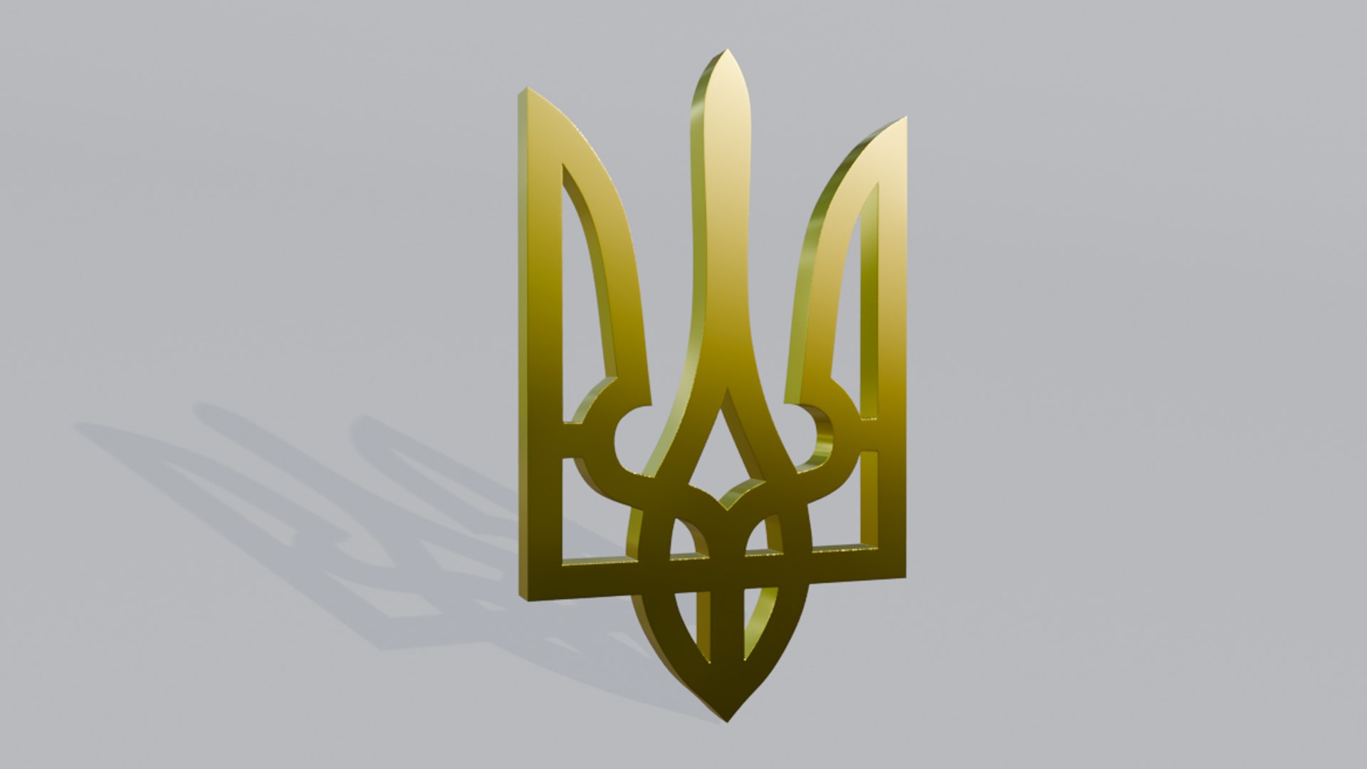 3D Model Ukrainian Trident Tryzub - TurboSquid 2395019