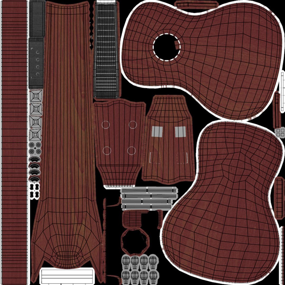 3D Model Concert Ukulele - TurboSquid 1797873