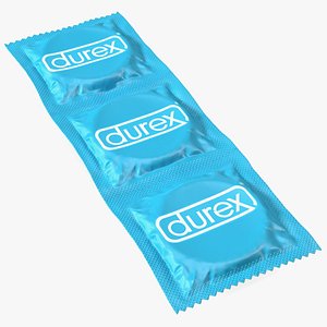 3D model Condom Durex 3 Pack