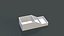 桌面托盘小型 3D 模型 3D 打印