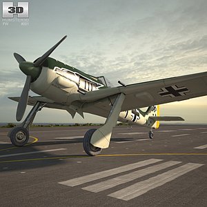 3D model focke-wulf fw 190