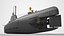 Type XXI U-boat submarine model