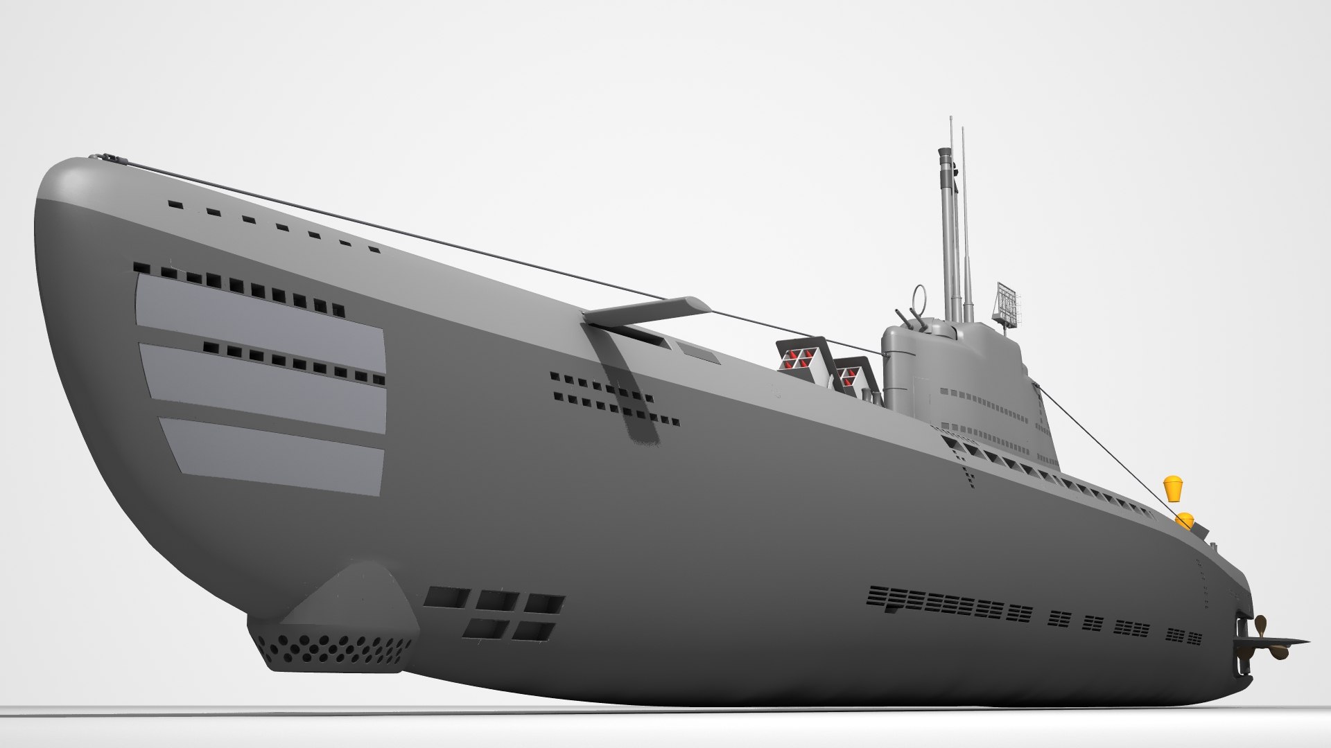 Type XXI Uboat Submarine Model TurboSquid 1892878