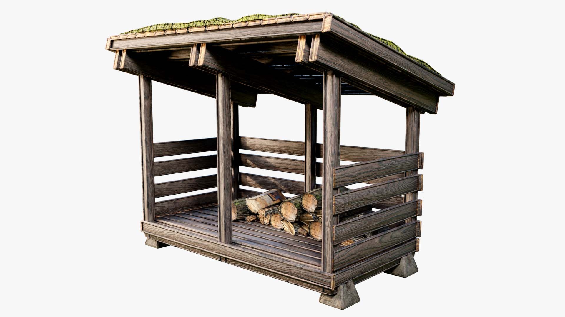 Wood Shed 3D model https://p.turbosquid.com/ts-thumb/hc/WlwMA6/5t/wireframefront/jpg/1780589249/1920x1080/fit_q87/b5f280f23613cb6a63fc89a8d648002f3c855921/wireframefront.jpg