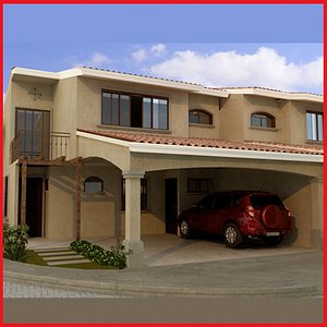 Nice Latin Hacienda Modern duplex condo