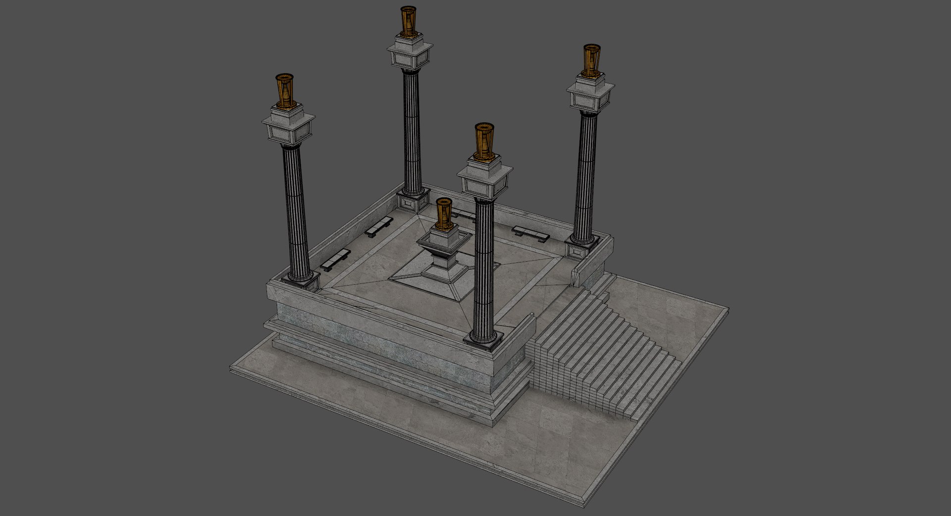 3D Ancient Altar Model - TurboSquid 2348637