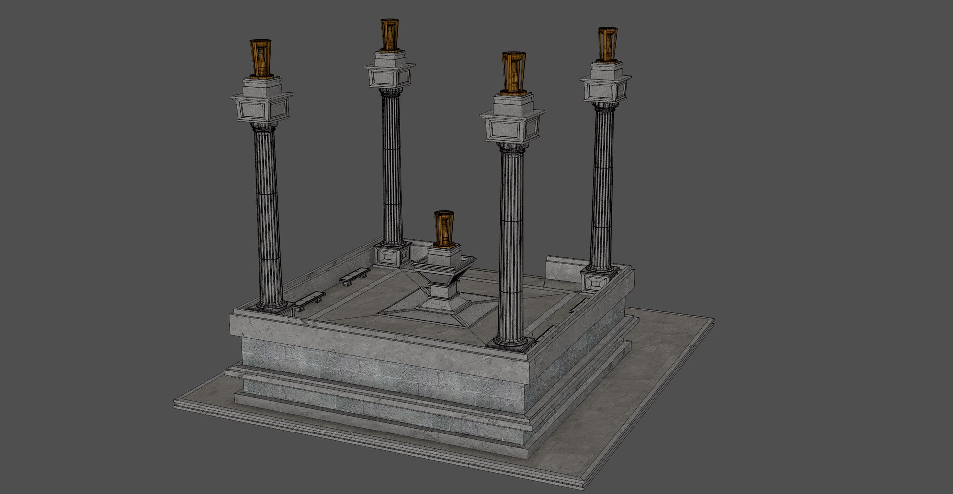 3D Ancient Altar Model - TurboSquid 2348637