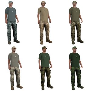 pack rigged soldier max