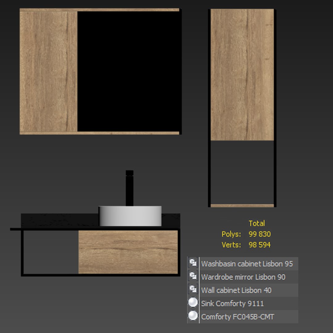 3D Comforty Lisbon 95 - TurboSquid 2191702