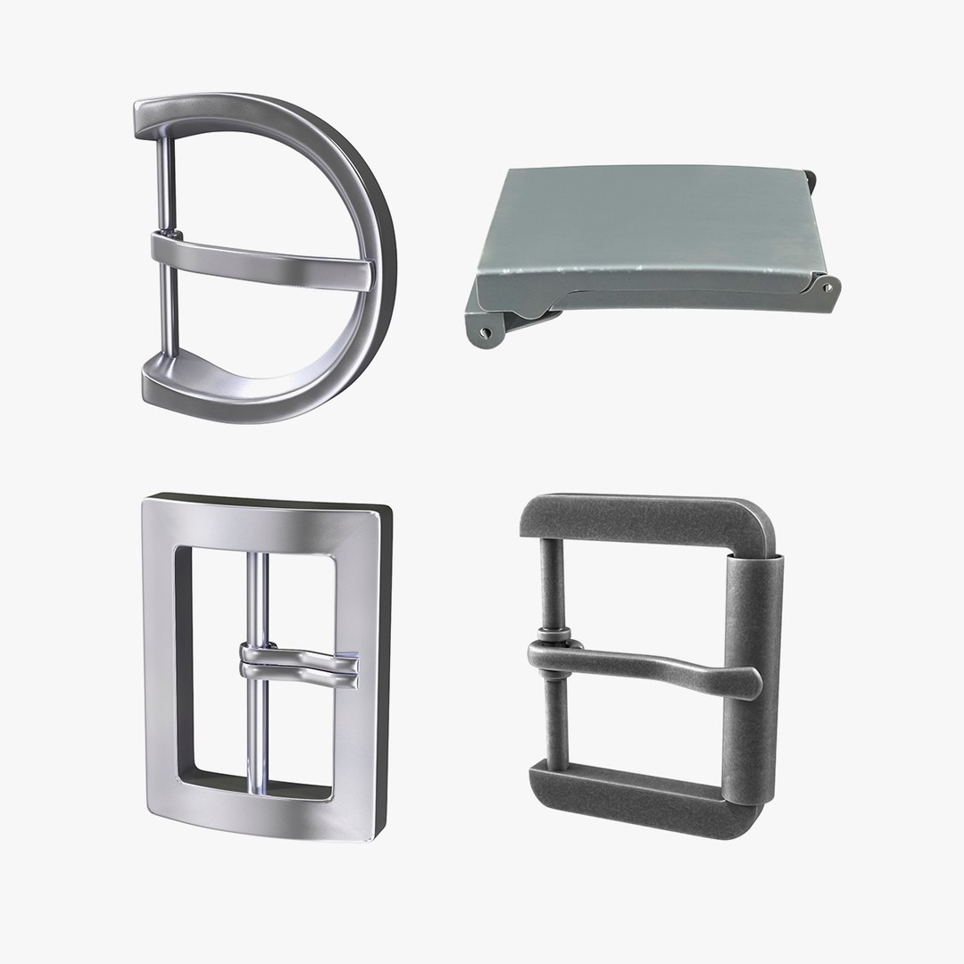 Buckles Collection 3 3D model preview