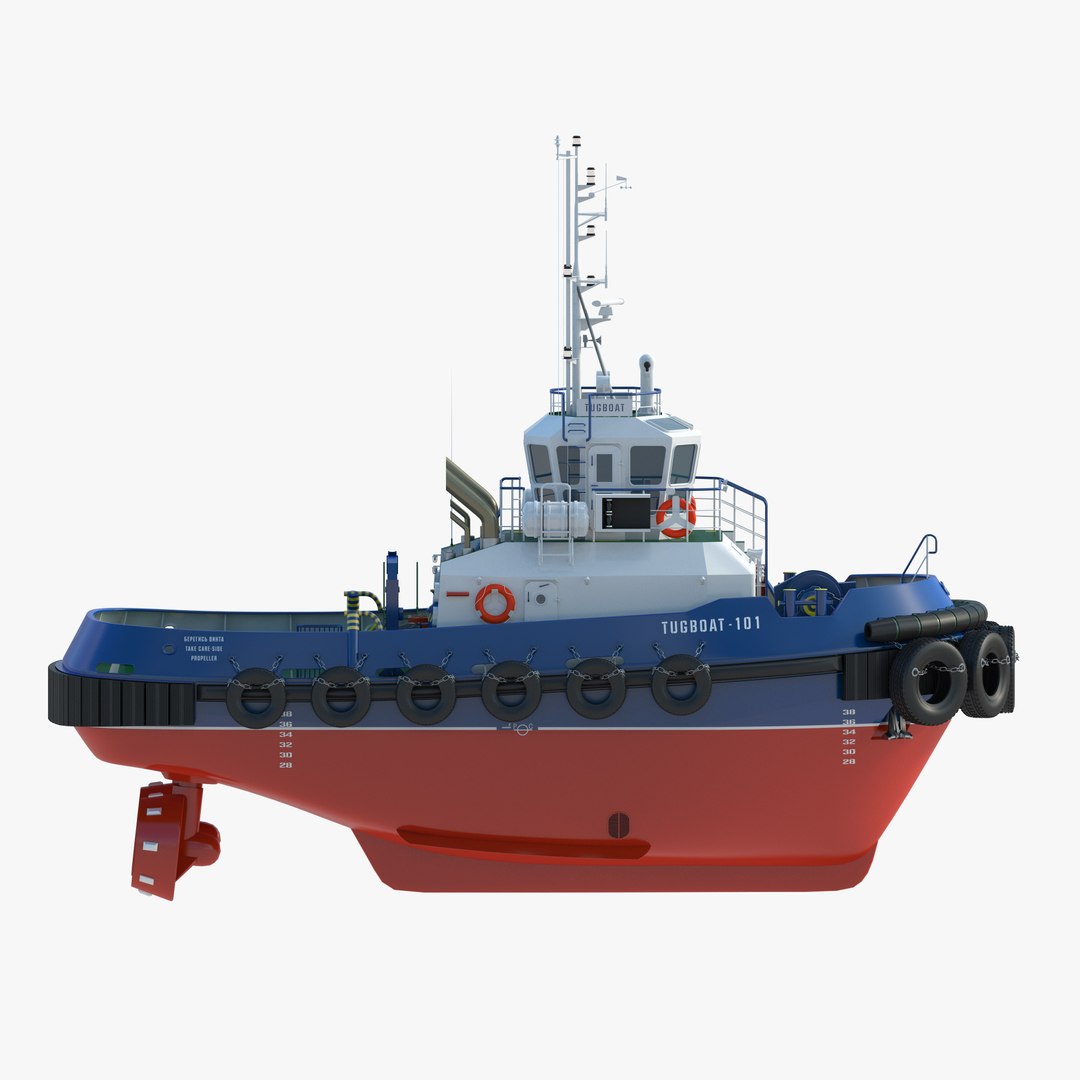 3D Model Towing Ship Details - TurboSquid 1259352