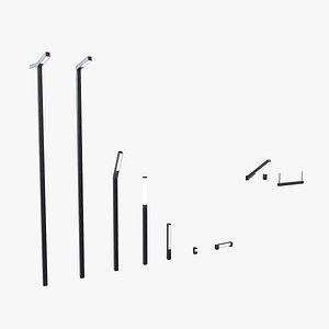 Street Light Kit Low-poly PBR 3D Models 3D model