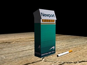3d model of smokes newport 100 s