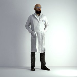 3D Scan Man Scientist 021