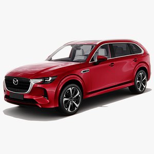Mazda CX-80 2025 with interior 3D model