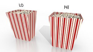 3d model popcorn
