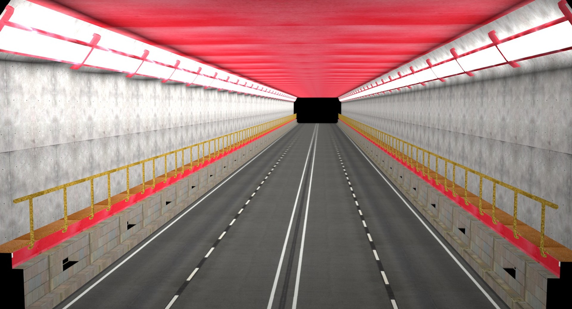3D Underground Tunnel Modeled Model - TurboSquid 1549954