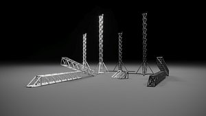 Stage Concert Truss 3D model