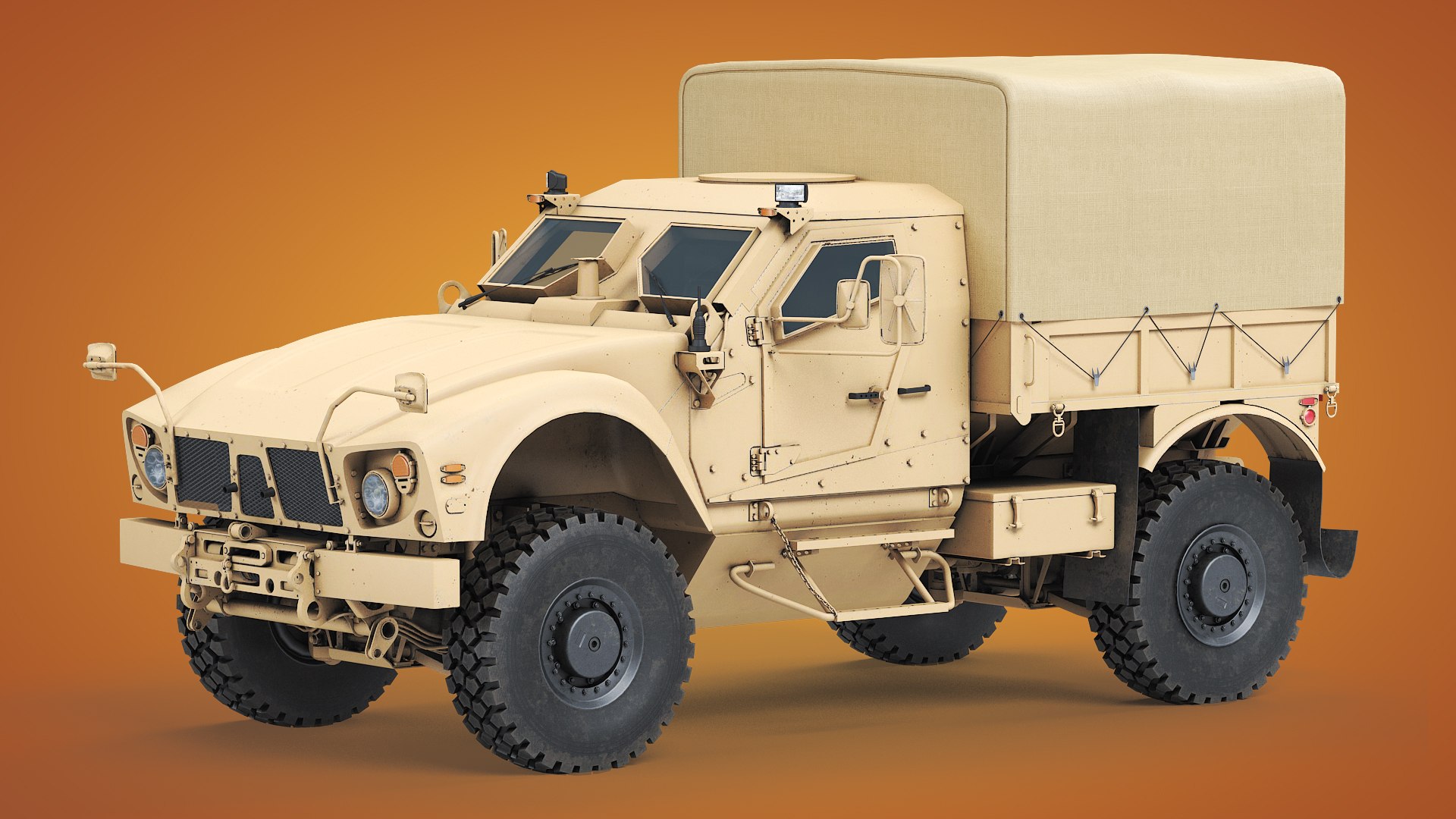 Transporter Wojskowy JLTV Oshkosh Model D TurboSquid