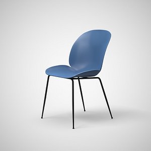 Kempton Dining Chair blue 3D