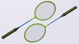 3D Badminton Racket model