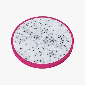 Prop14 A Slice of Dragon fruit 3D model